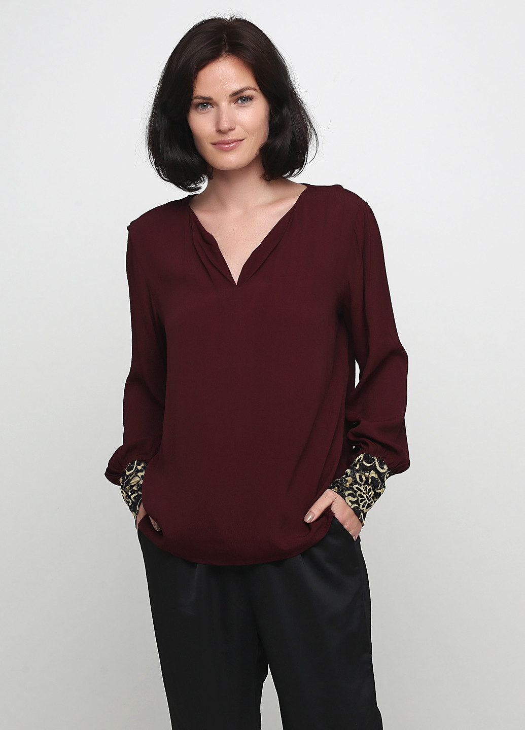 Бордова блуза Friendtex