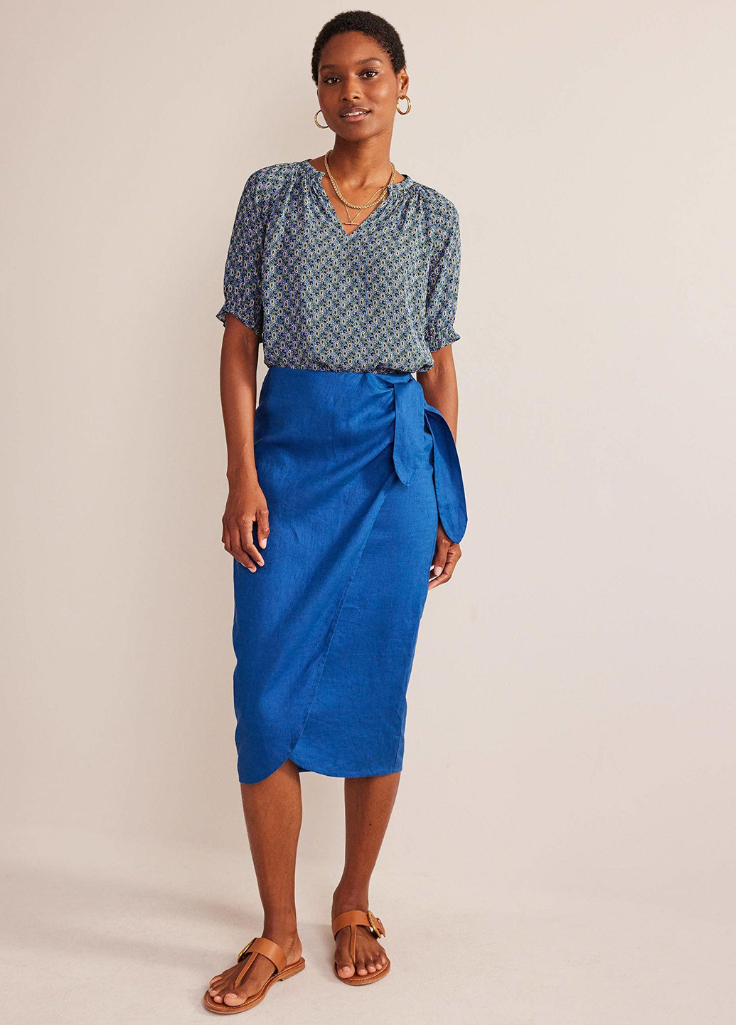 Светло-синяя блуза Boden