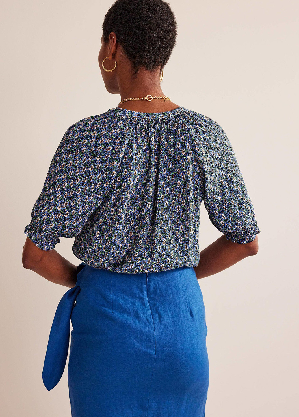 Светло-синяя блуза Boden