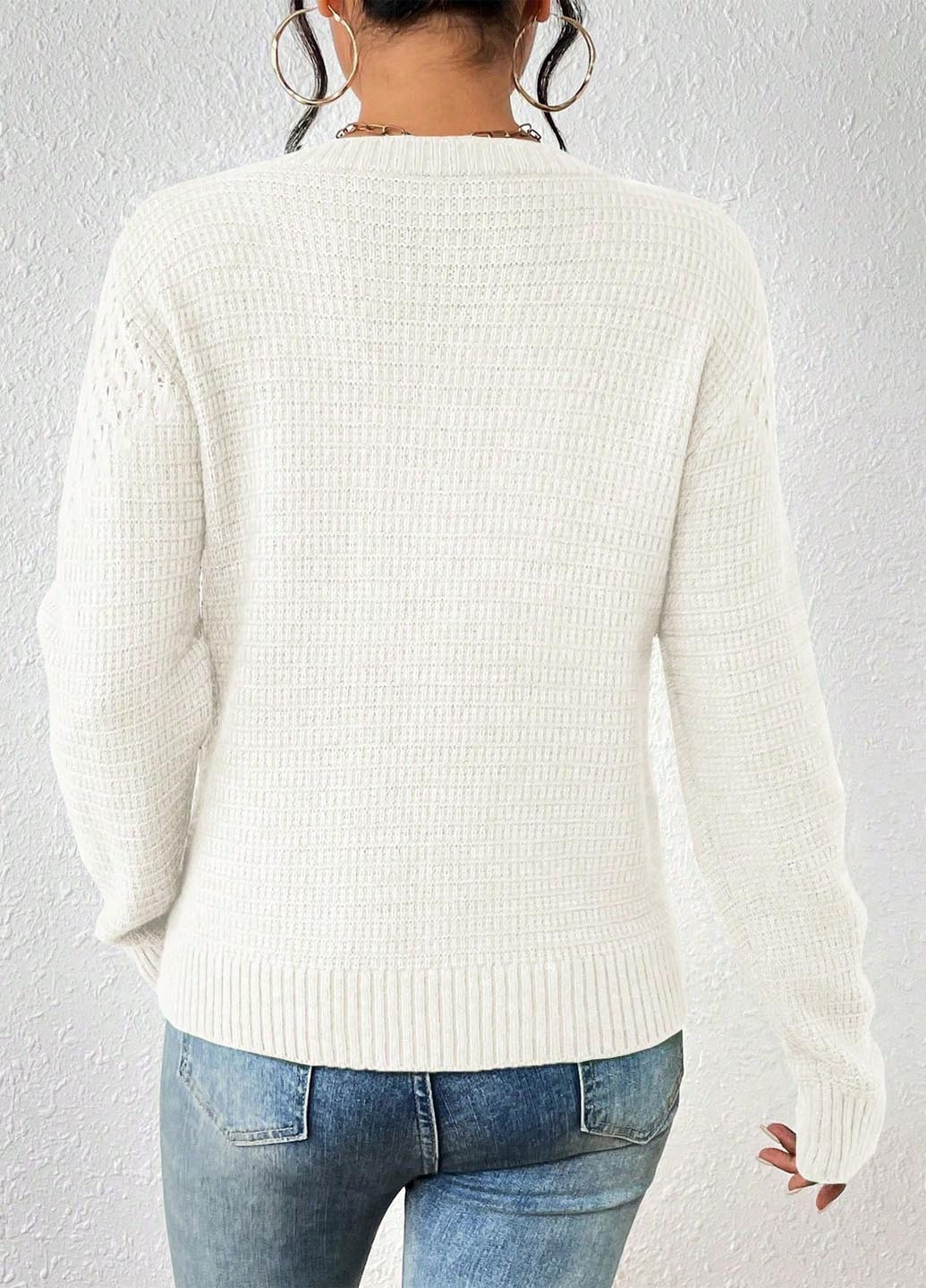 Молочний демісезонний джемпер джемпер SHEIN