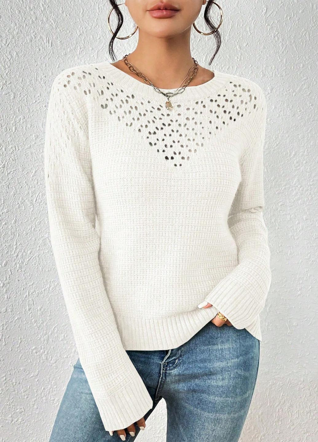 Молочний демісезонний джемпер джемпер SHEIN