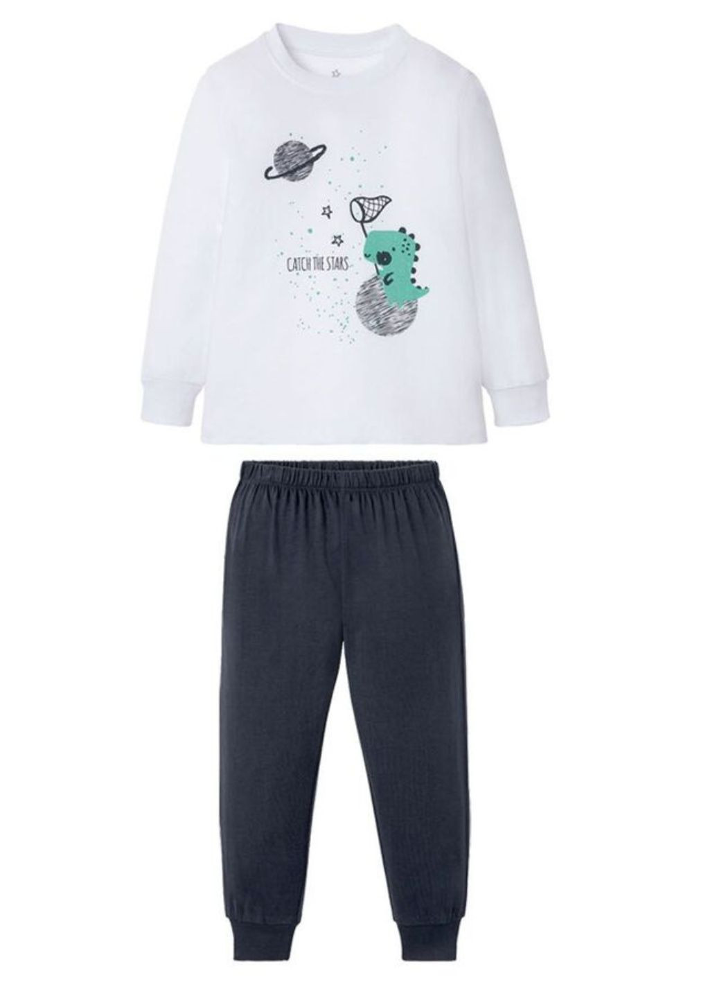 Комбинированная всесезон пижама мальчику. хлопок лонгслив + брюки Lupilu