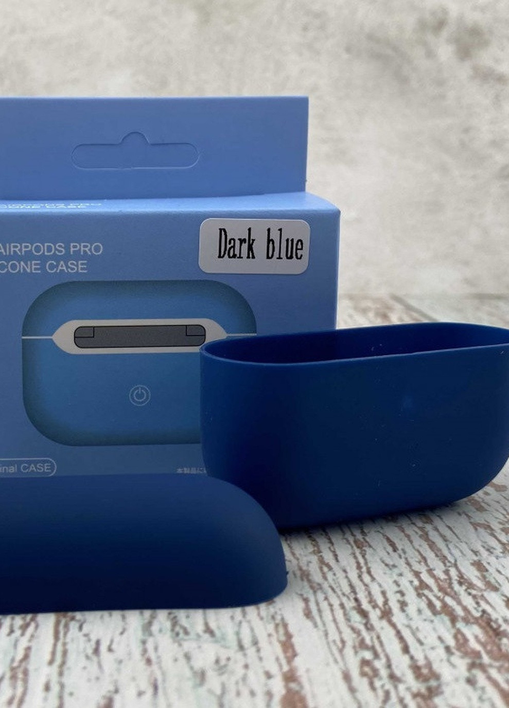 Силіконовий Чохол Для Навушників AirPods Pro Midnight Blue No Brand (254025429)