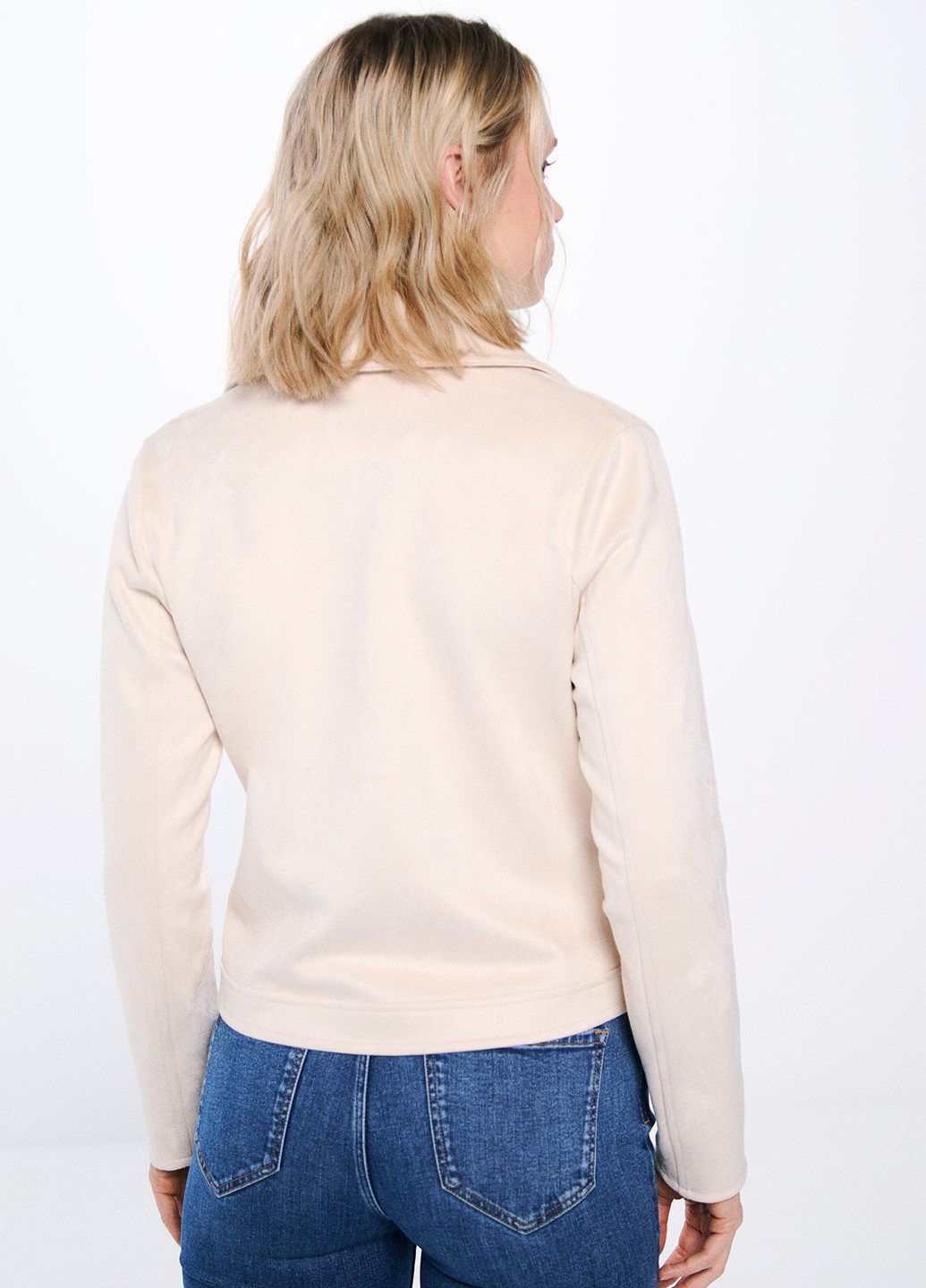 Бежевая демисезонная куртка косуха Springfield