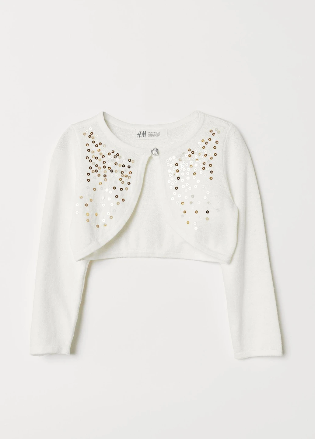 Болеро,білий-золотистий, H&M (254733234)