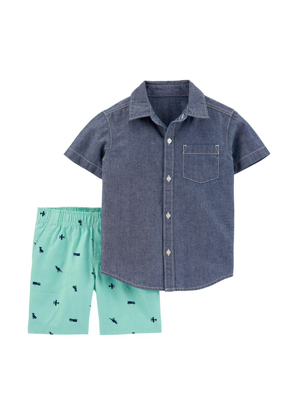 Комбинированный летний набор (тенниска, шорты) с шортами Carter's