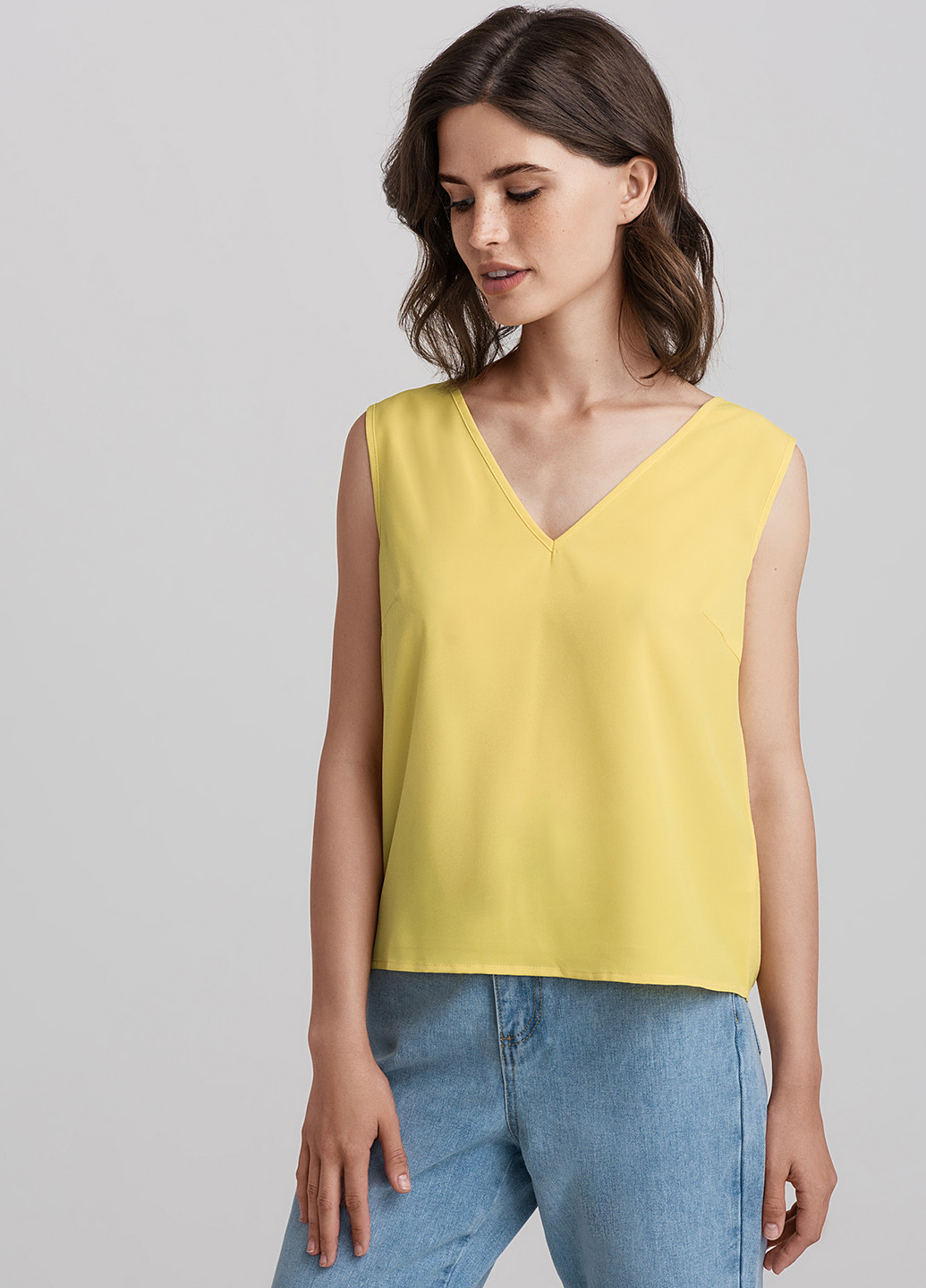 Жовта літня блузка befree