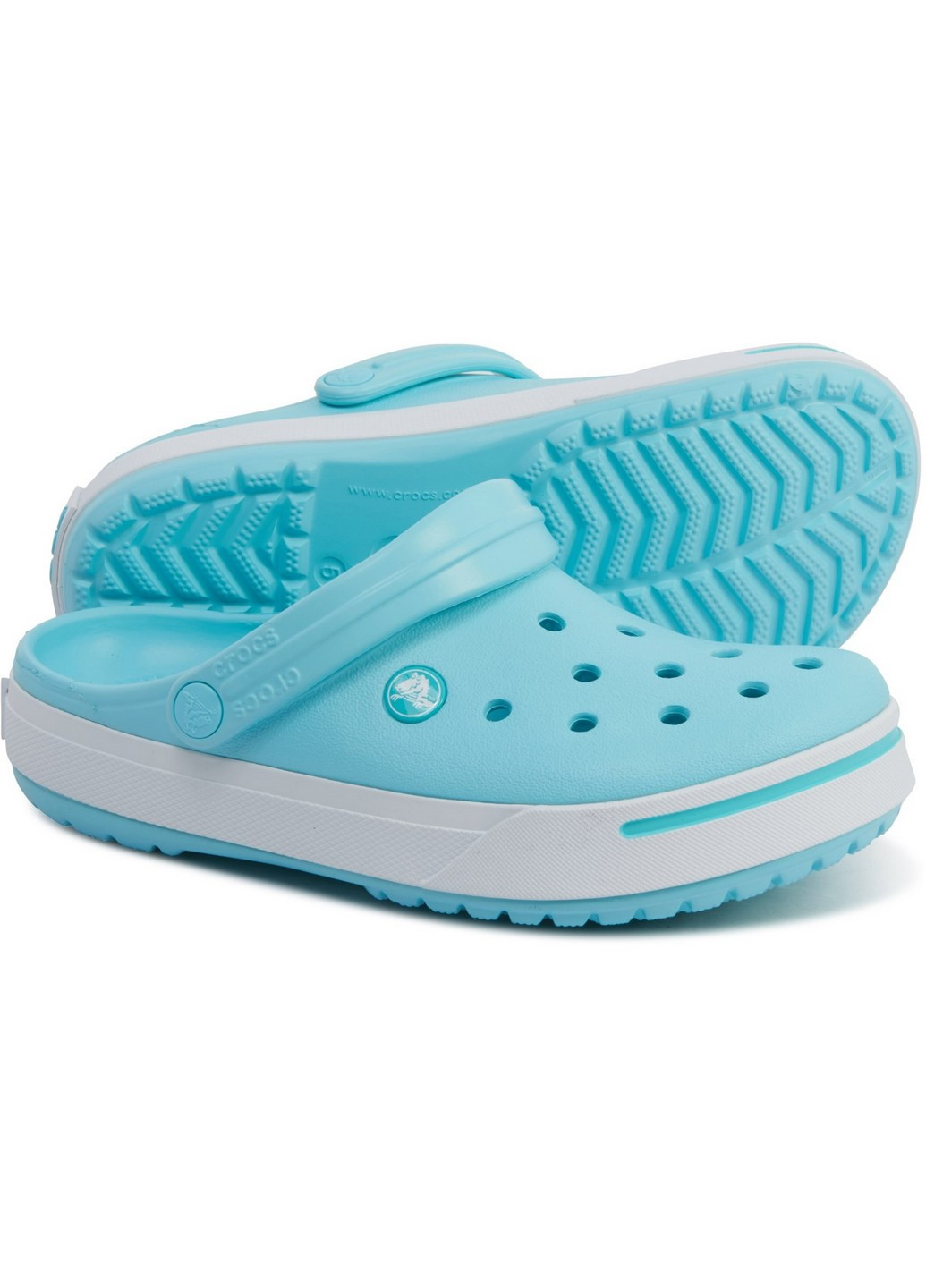 Голубые сабо Crocs