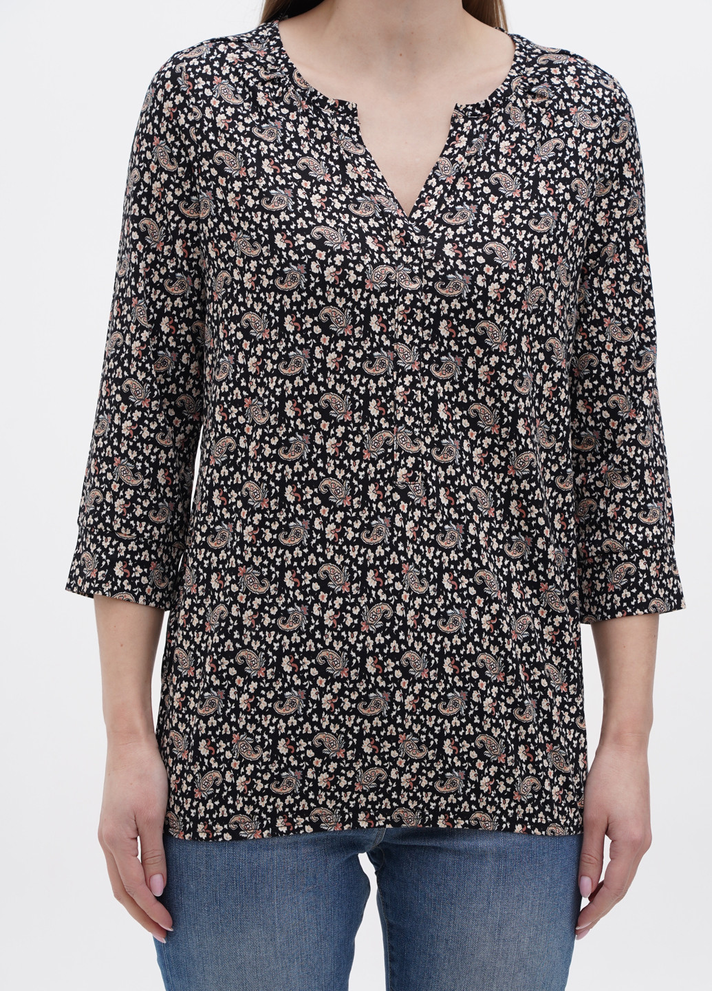 Комбинированная демисезонная блуза Soyaconcept