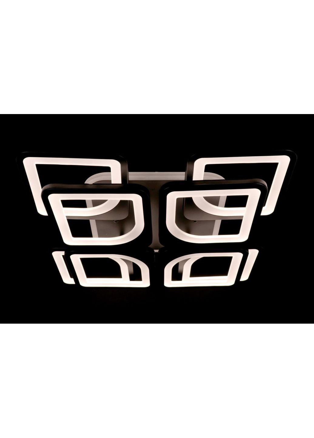 Люстра стельова LED з пультом A2281/4+4S-RGB-bk Чорний 11х43х43 см. Sunnysky (253630014)