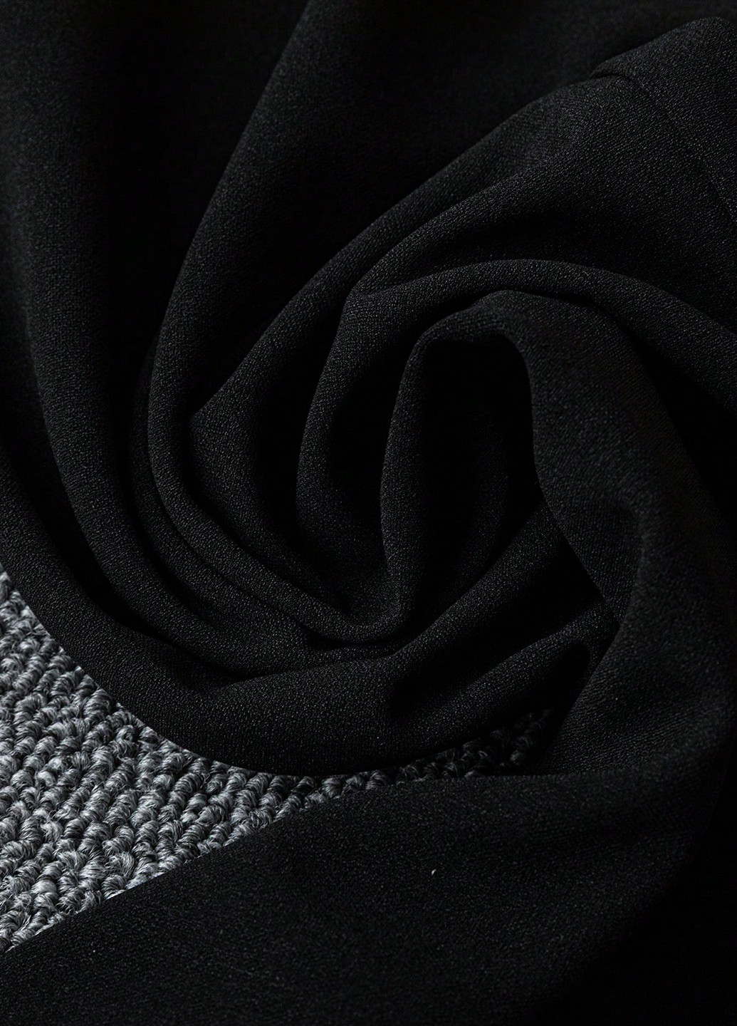 Комбинезон SHEIN комбинезон-брюки однотонный чёрный вечерний полиэстер, трикотаж