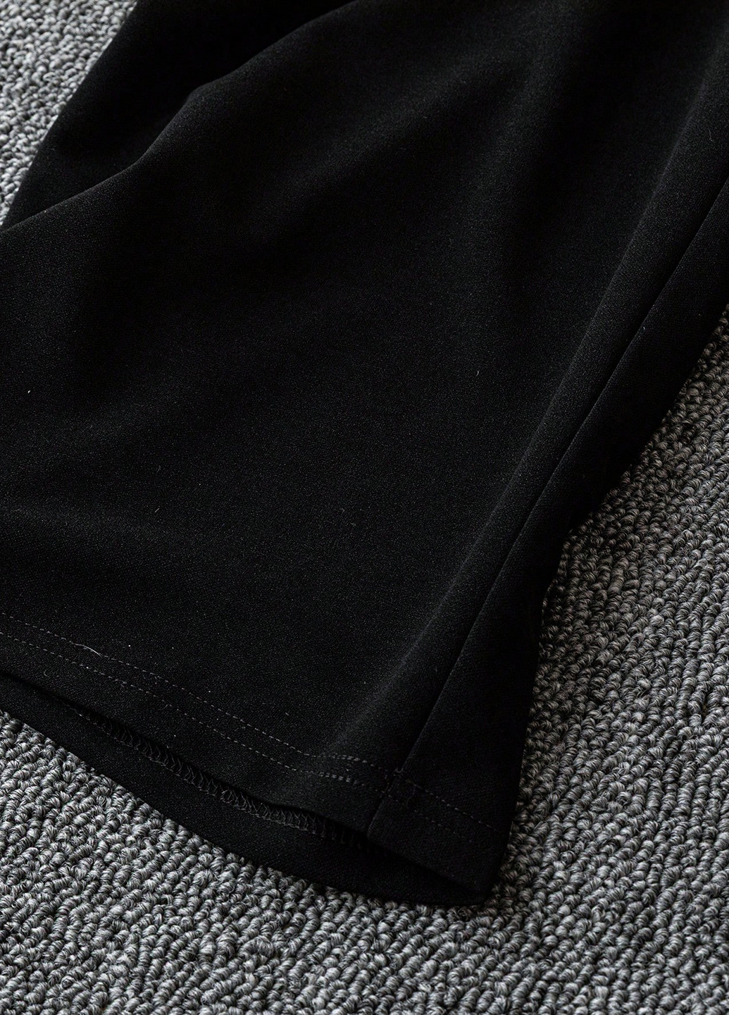 Комбинезон SHEIN комбинезон-брюки однотонный чёрный вечерний полиэстер, трикотаж