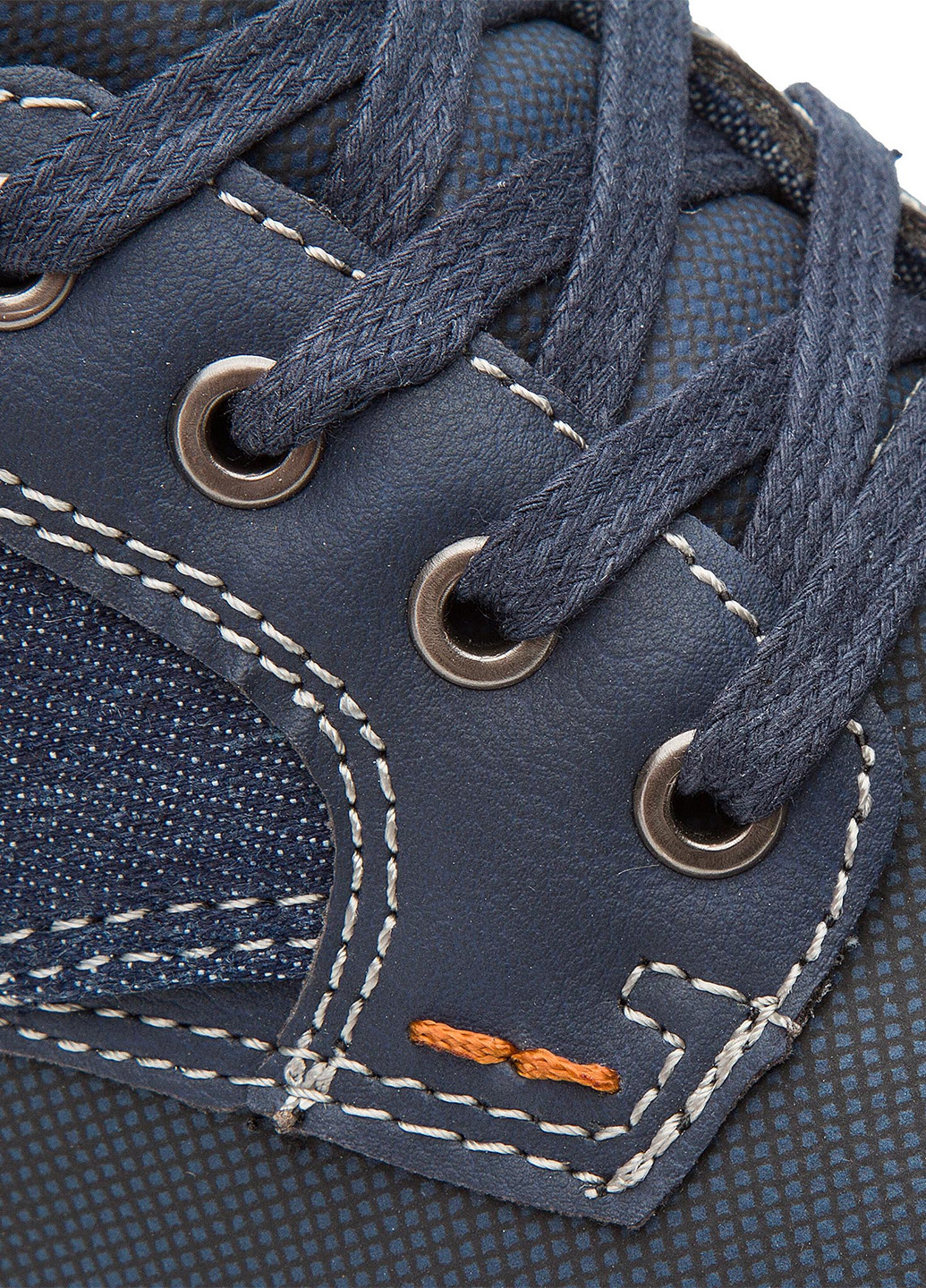 Темно-синие спортивные напівчеревики Lanetti на шнурках