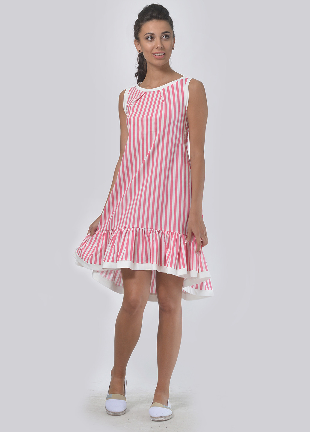 Рожева кежуал сукня, сукня а-силует Agata Webers