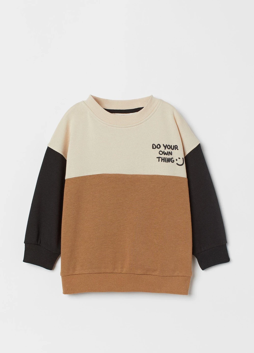 H&M світшот демісезон,коричневий-чорний-білий, коричневый