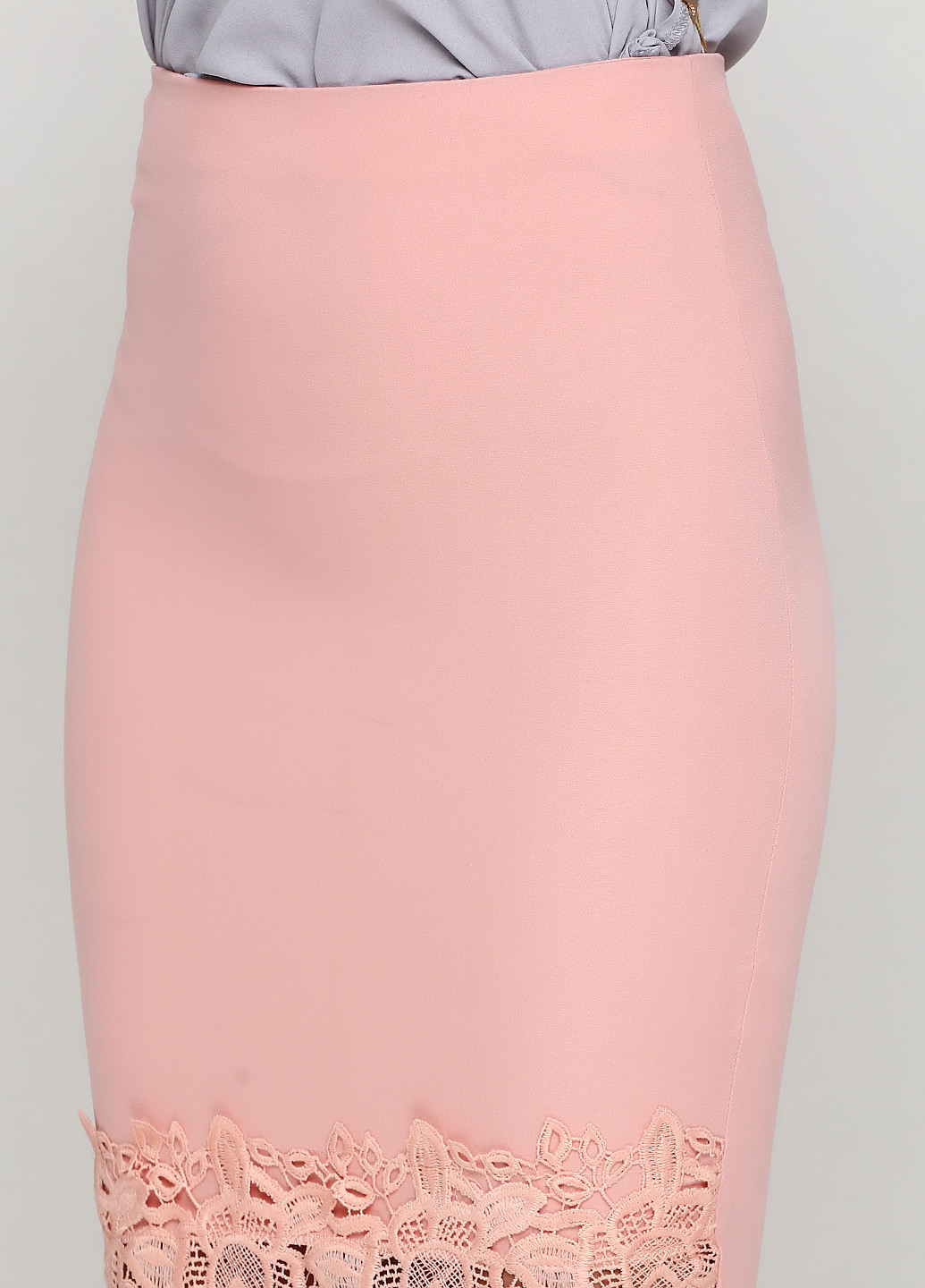 Персиковая кэжуал юбка Sassofono карандаш