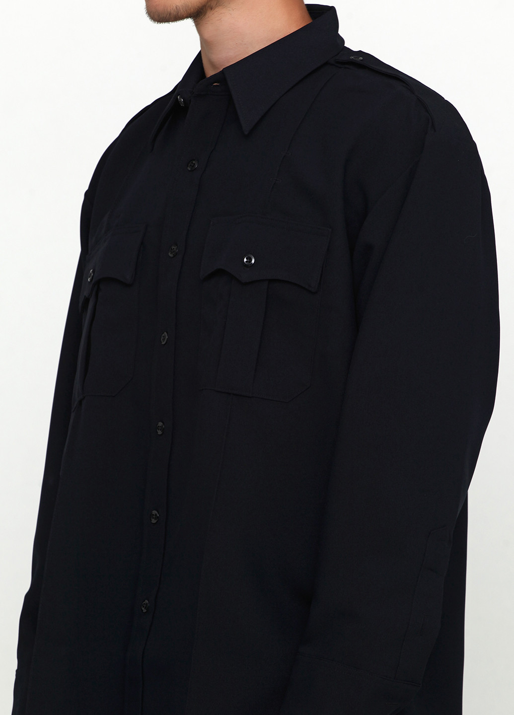 Черная кэжуал рубашка однотонная Blauer