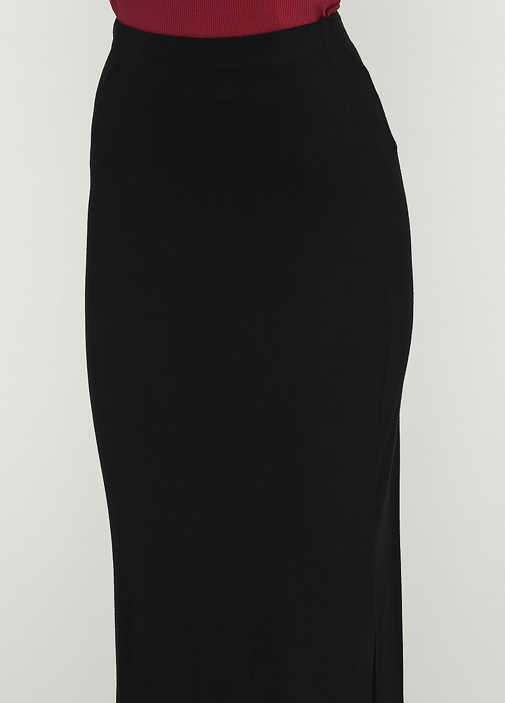 Черная кэжуал однотонная юбка Terranova карандаш