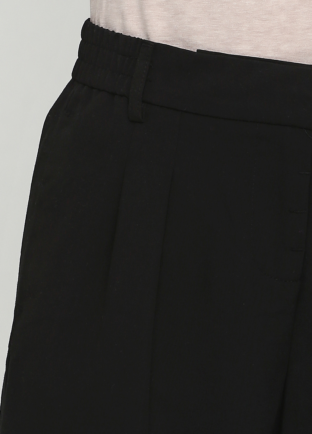 Черные кэжуал демисезонные прямые брюки Flame