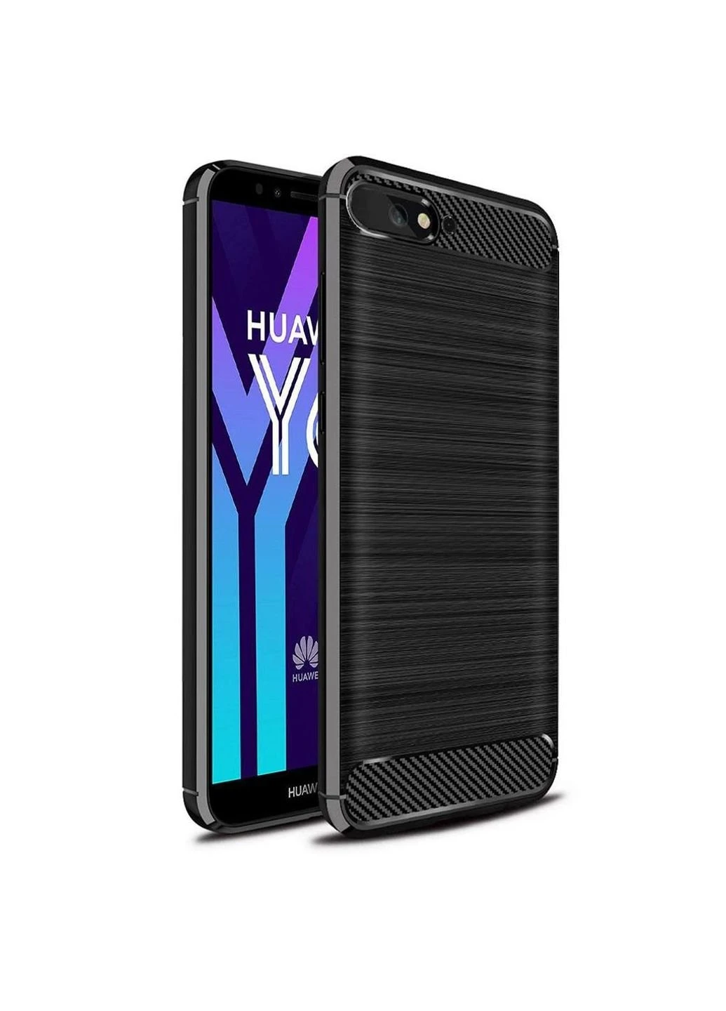 Чохол для мобільного телефону (смартфону) Laudtec для Huawei Y6 2018 Carbon Fiber (Black) (LT-HY62018B) BeCover (201492371)