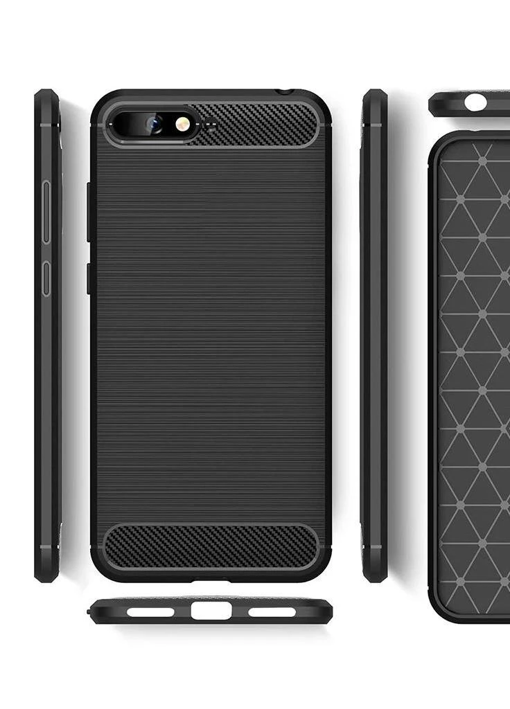 Чохол для мобільного телефону (смартфону) Laudtec для Huawei Y6 2018 Carbon Fiber (Black) (LT-HY62018B) BeCover (201492371)