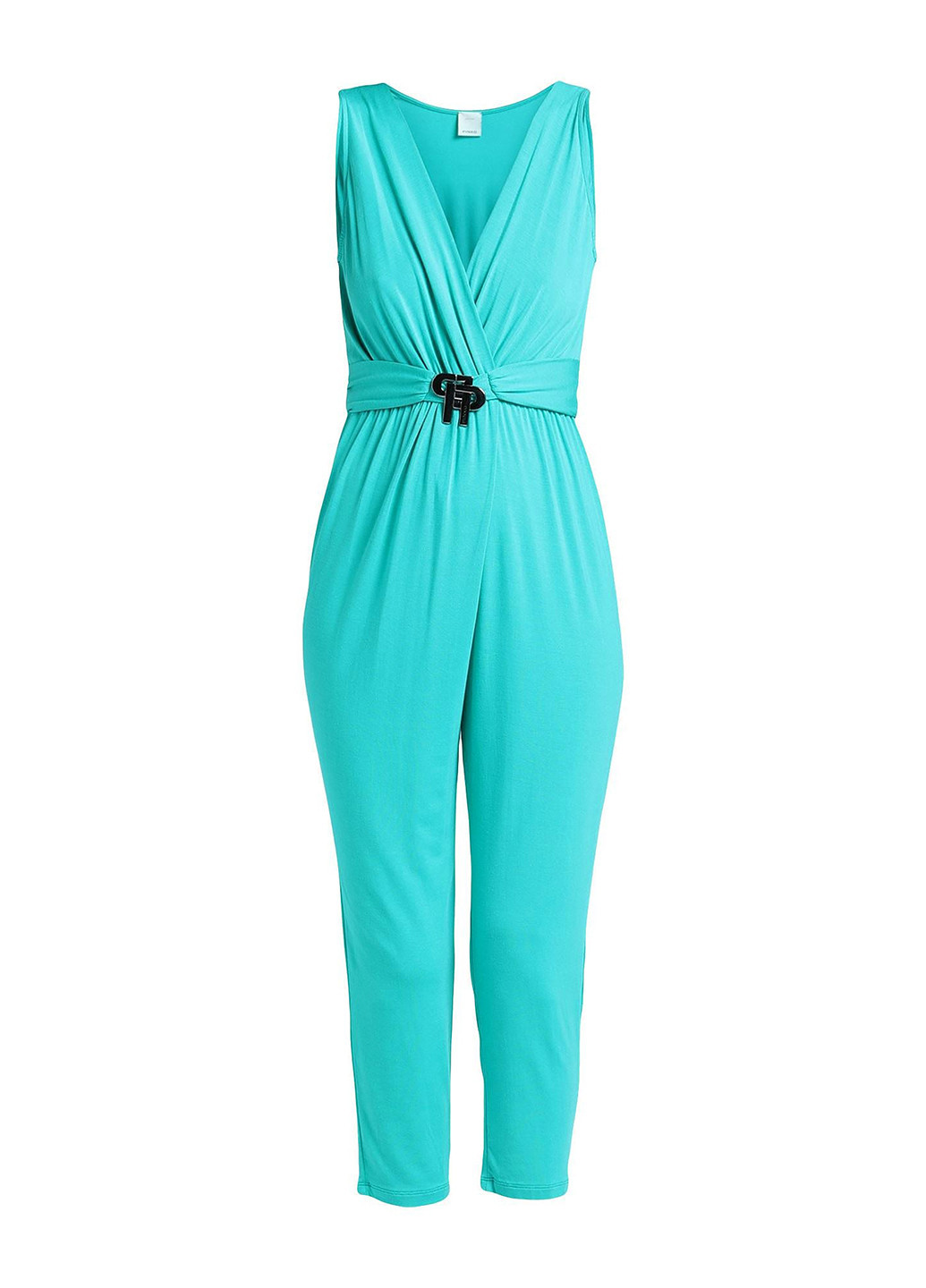 Комбінезон Pinko комбінезон-брюки однотонний бірюзовий кежуал трикотаж, модал