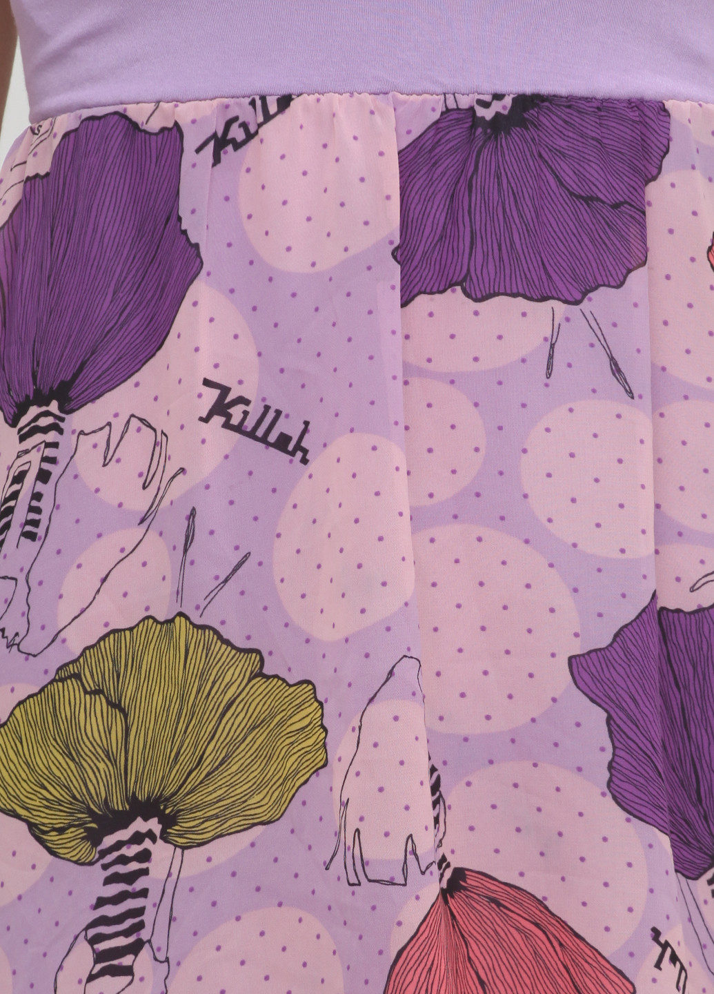 Фиолетовое кэжуал платье клеш Killah с рисунком