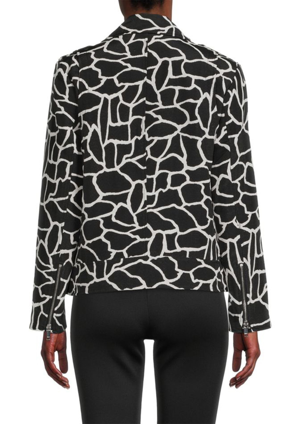 Чорно-біла демісезонна куртка DKNY