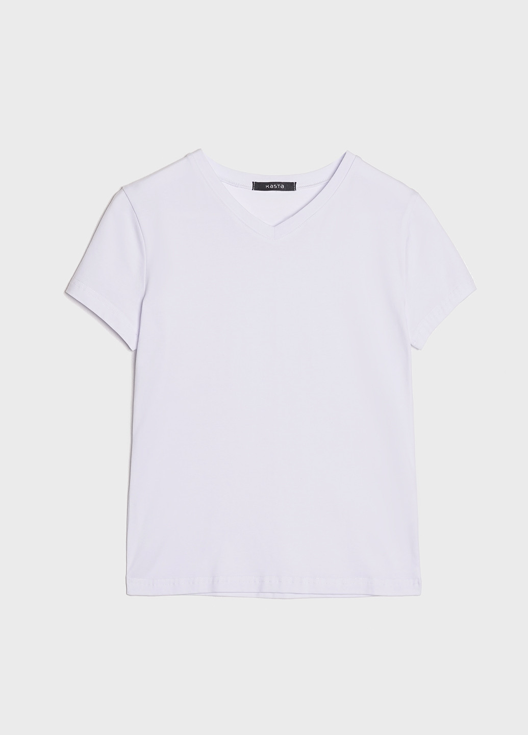 Белая всесезон футболка женская полуприлегающая KASTA design