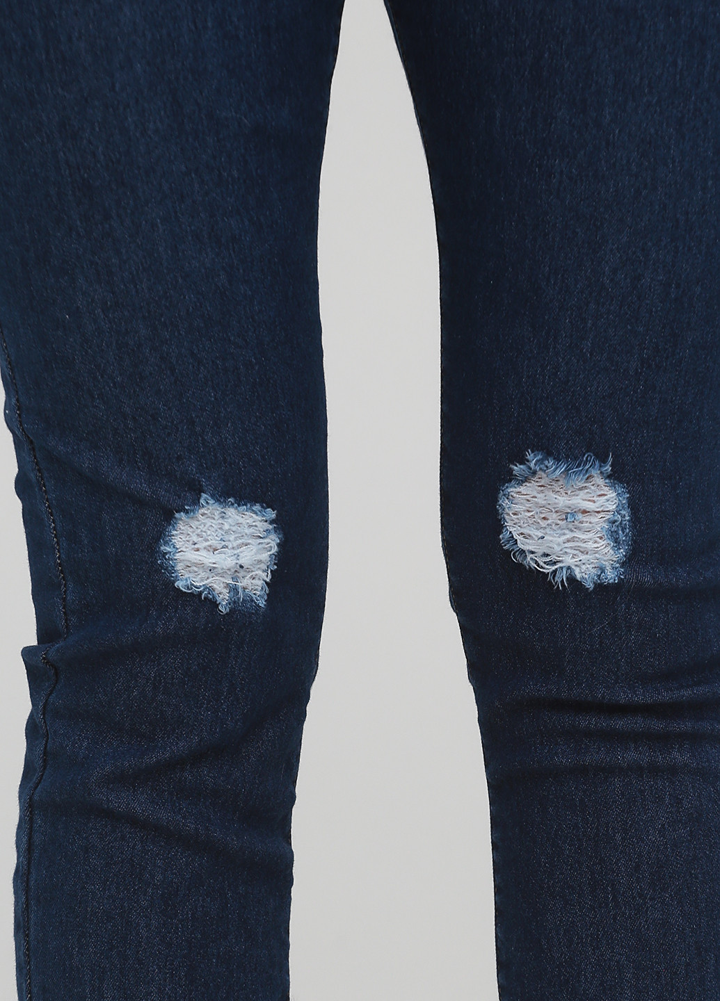 Темно-синие демисезонные укороченные, скинни джинсы Boohoo