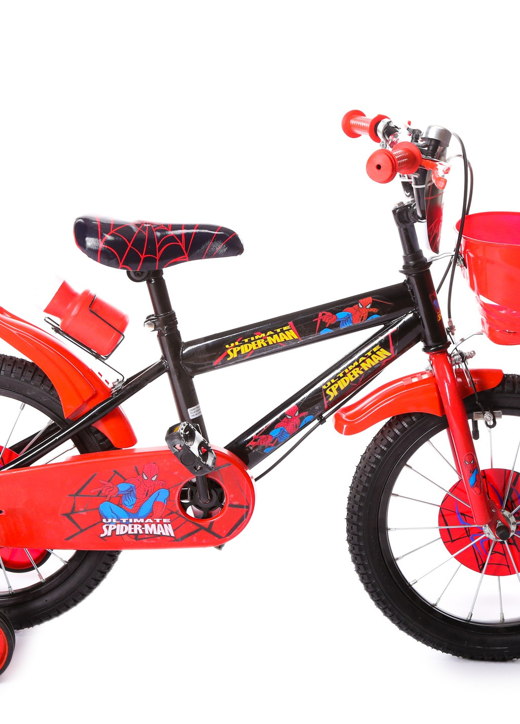 Велосипед радіус 16 SXI1026043 Чорно-Червоний (2000903268185) No Brand (254024099)
