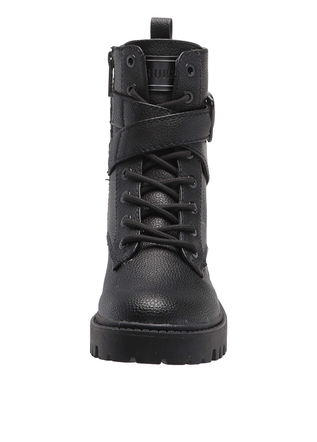 Осенние ботинки берцы Guess со шнуровкой, с пряжкой, с логотипом из искусственной кожи