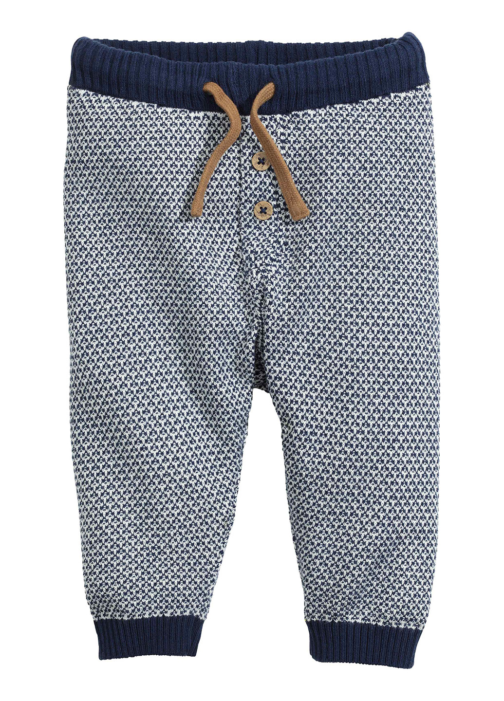 Комбинированные кэжуал демисезонные брюки зауженные H&M