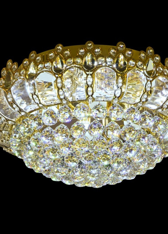 Люстра стельова торт з підсвічуванням велика BCL-388S/8*E14 + 12 LED Brille (253885939)