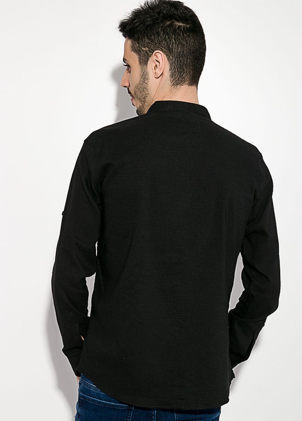 Черная классическая рубашка Time of Style с длинным рукавом
