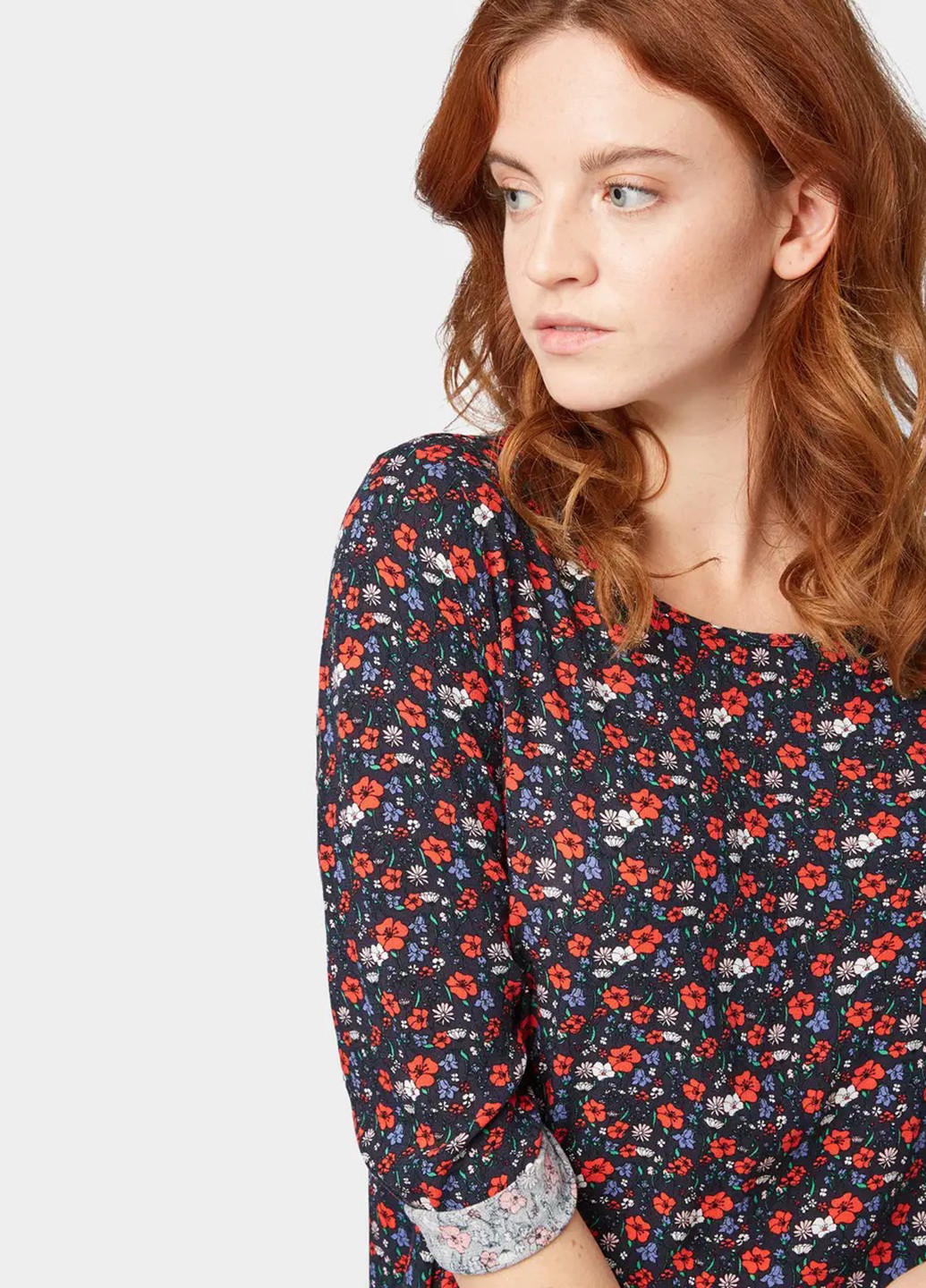 Тёмно-синяя блуза Tom Tailor