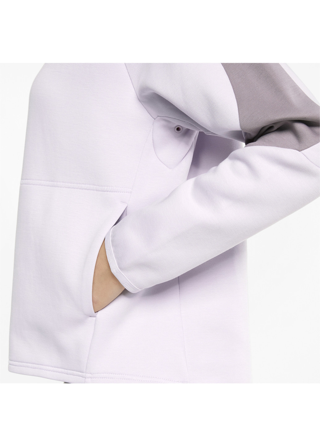 Фиолетовое спортивное толстовка evostripe women's hoodie Puma однотонное