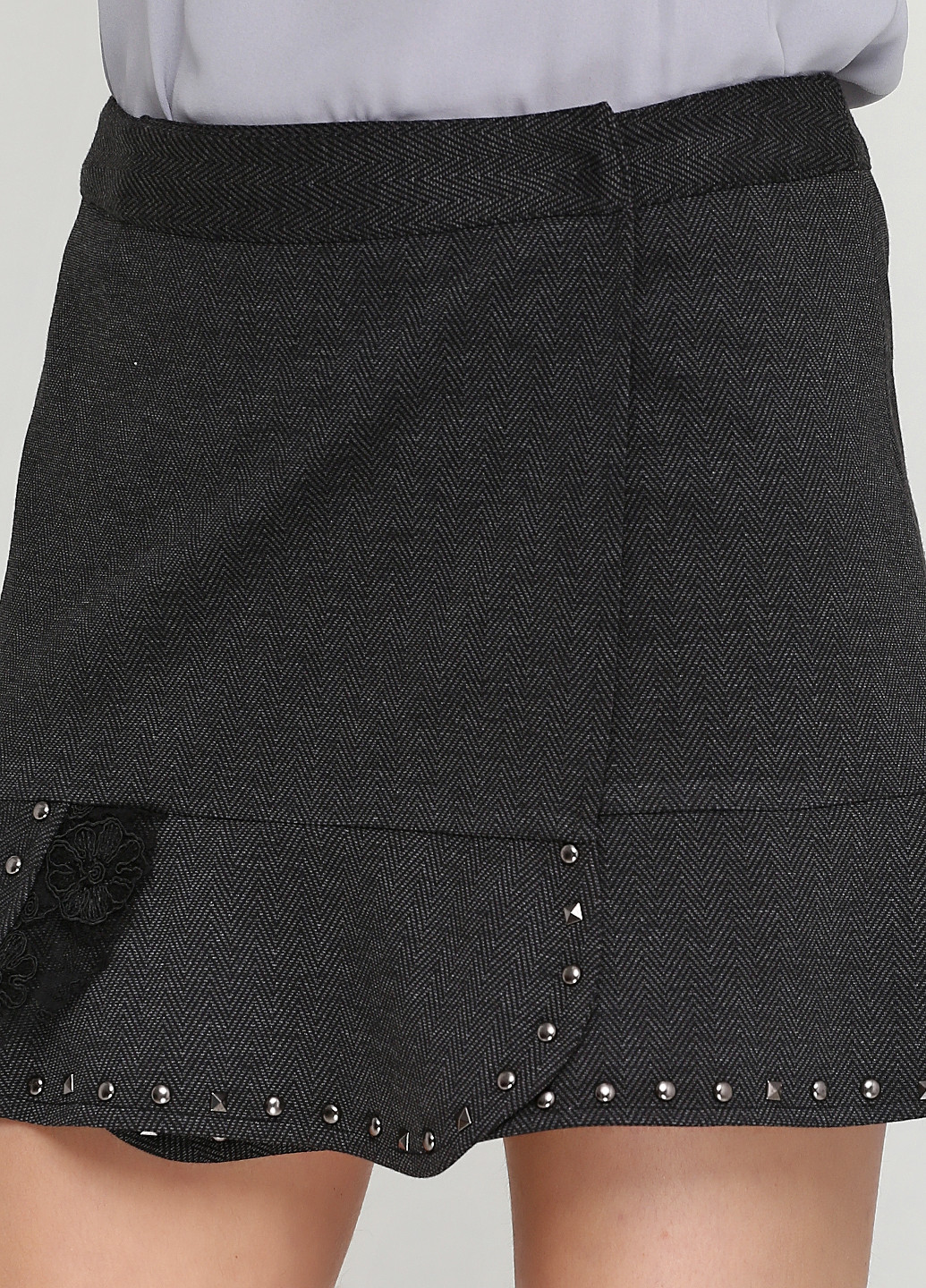 Темно-серая кэжуал однотонная юбка Liu-Jo мини