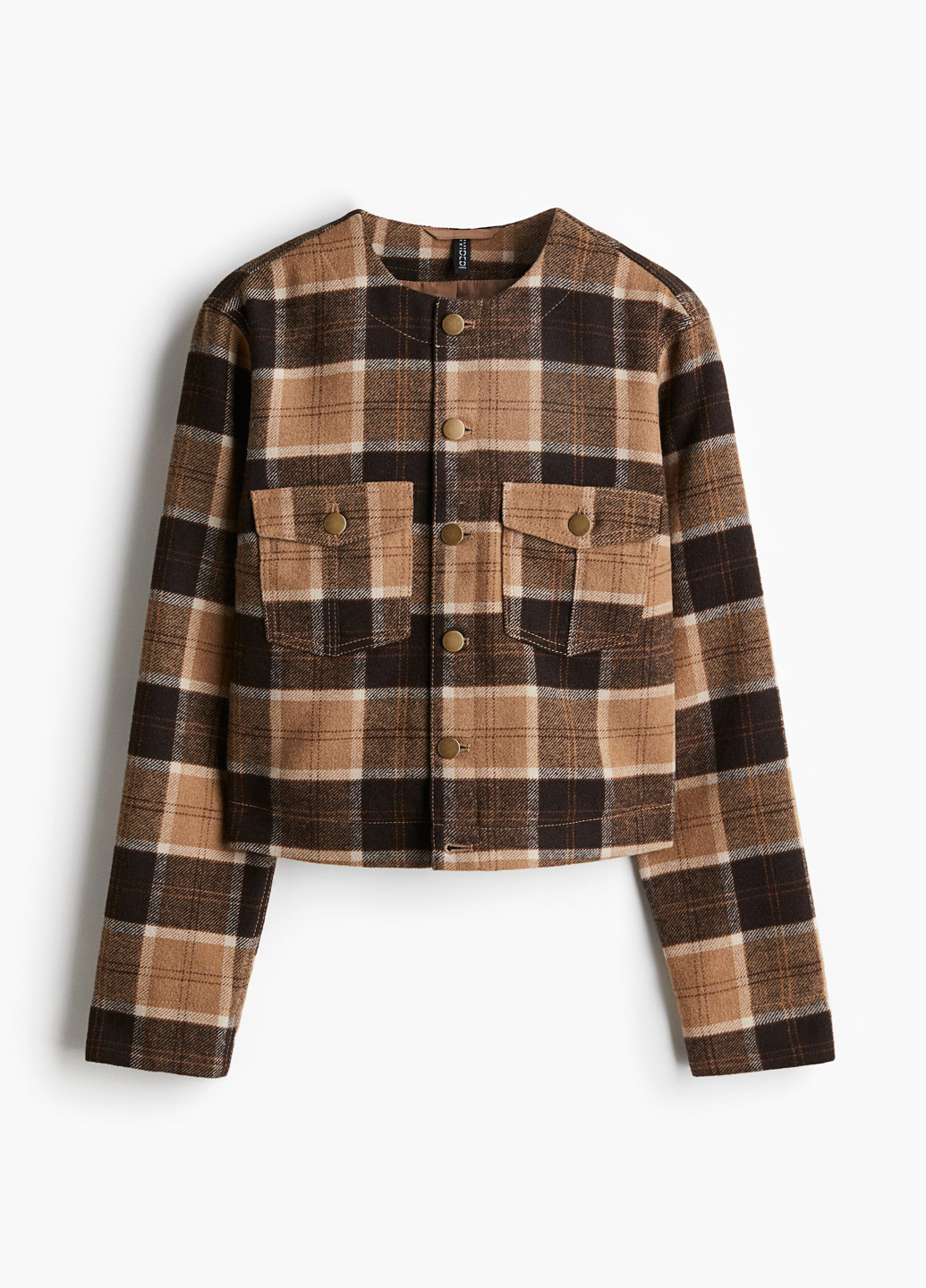 Коричнева демісезонна куртка H&M