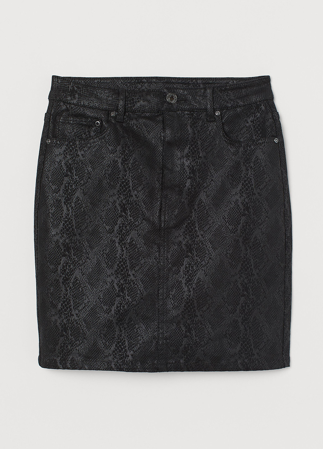 Черная кэжуал змеиный юбка H&M