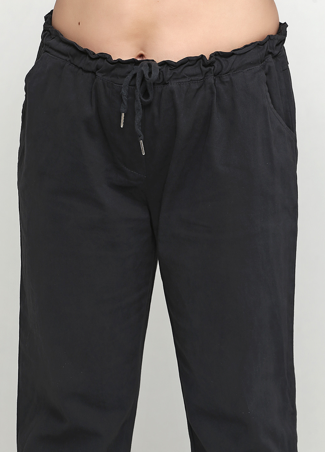 Темно-серые кэжуал демисезонные прямые брюки Moda Italia