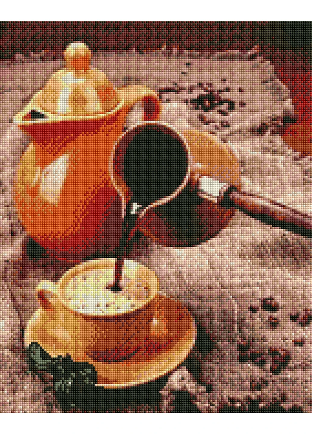 Алмазная мозаика "Ароматна кава" 40х50 см ArtStory (252131990)