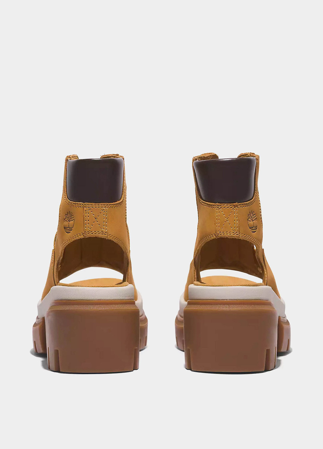 Горчичные босоножки Timberland на молнии с логотипом, на тракторной подошве