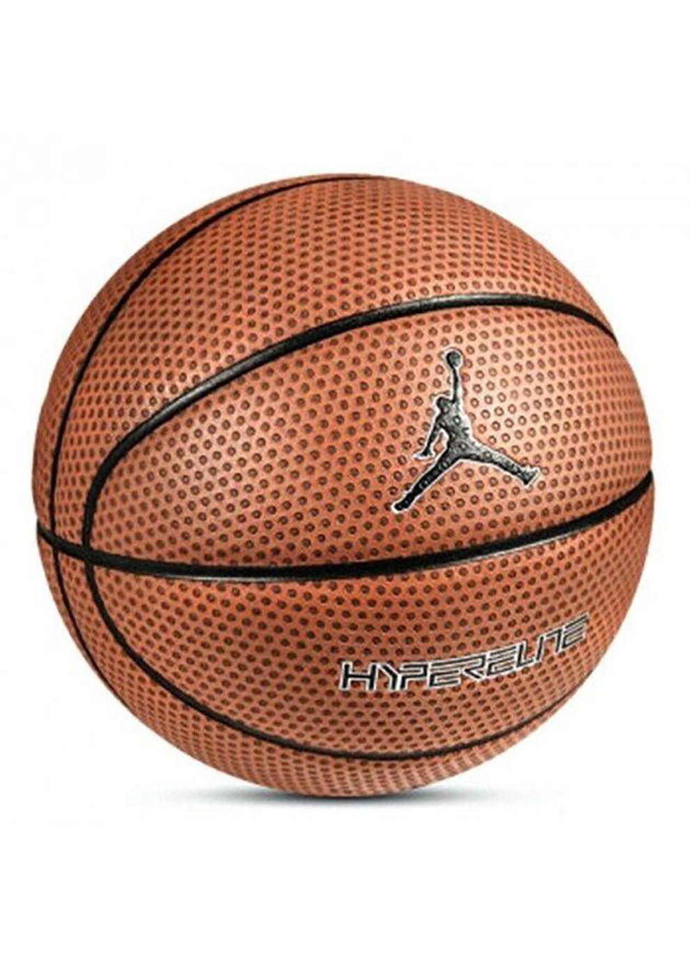 Мяч баскетбольный Jordan Hyper Elite 8P Size 7 Amber / Black / Metallic Silver / Black (J.KI.00.858.07) Nike (253677569)