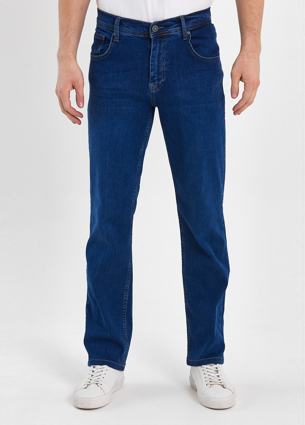 Синие демисезонные прямые джинсы Trend Collection