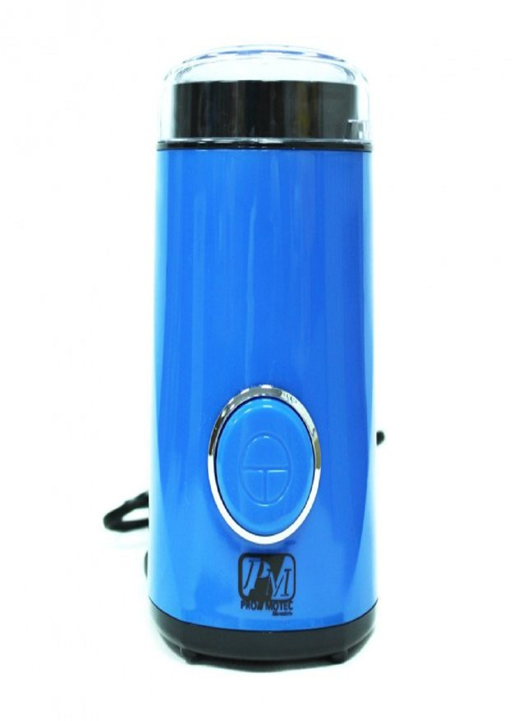 Кавомолка електрична кухонна з ножами з нержавіючої сталі Original PM-596 50г 200 Вт Blue Promotec (253720282)