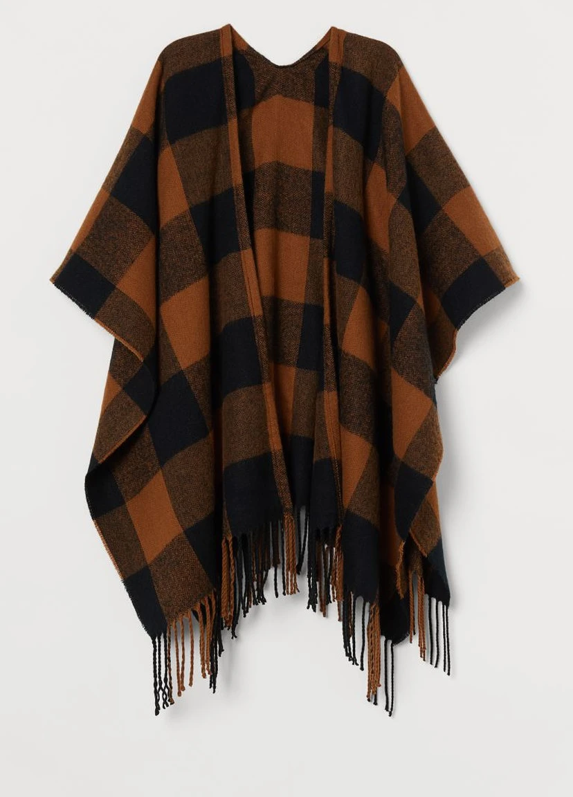 Пончо с бахромой H&M (226527777)
