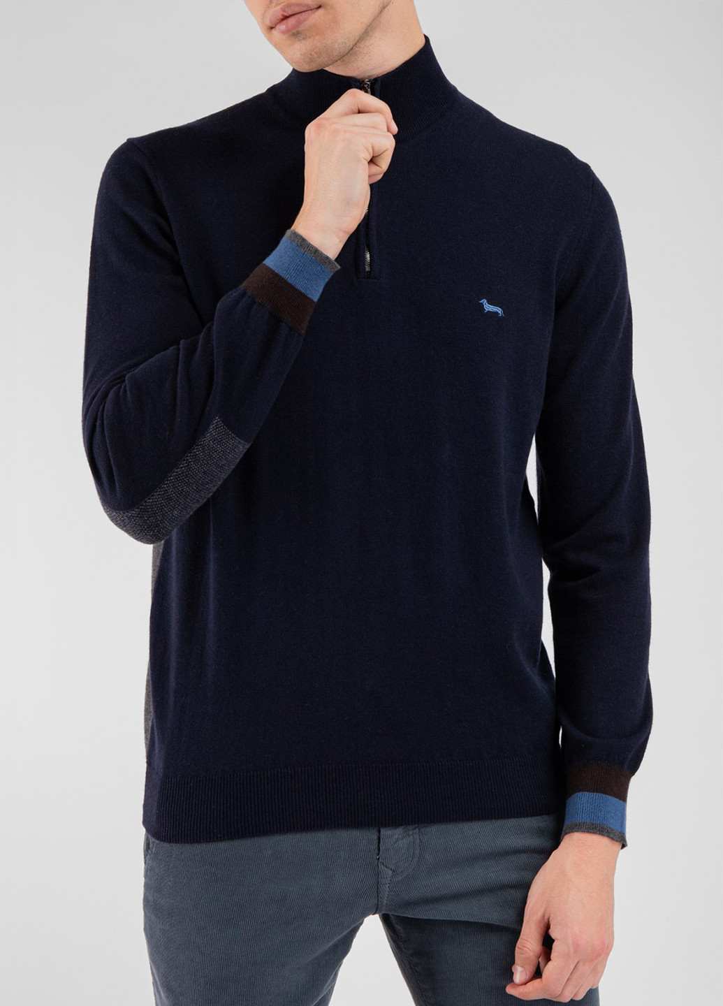Синий зимний джемпер Harmont & Blaine