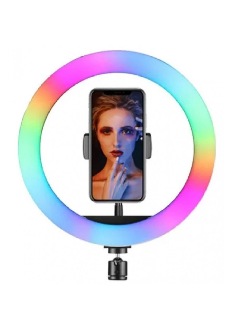 Кольцевая Led лампа для блогера селфи фотографа визажиста с держателем для телефона 26 см 25 W (473712-Prob) Unbranded (256186061)
