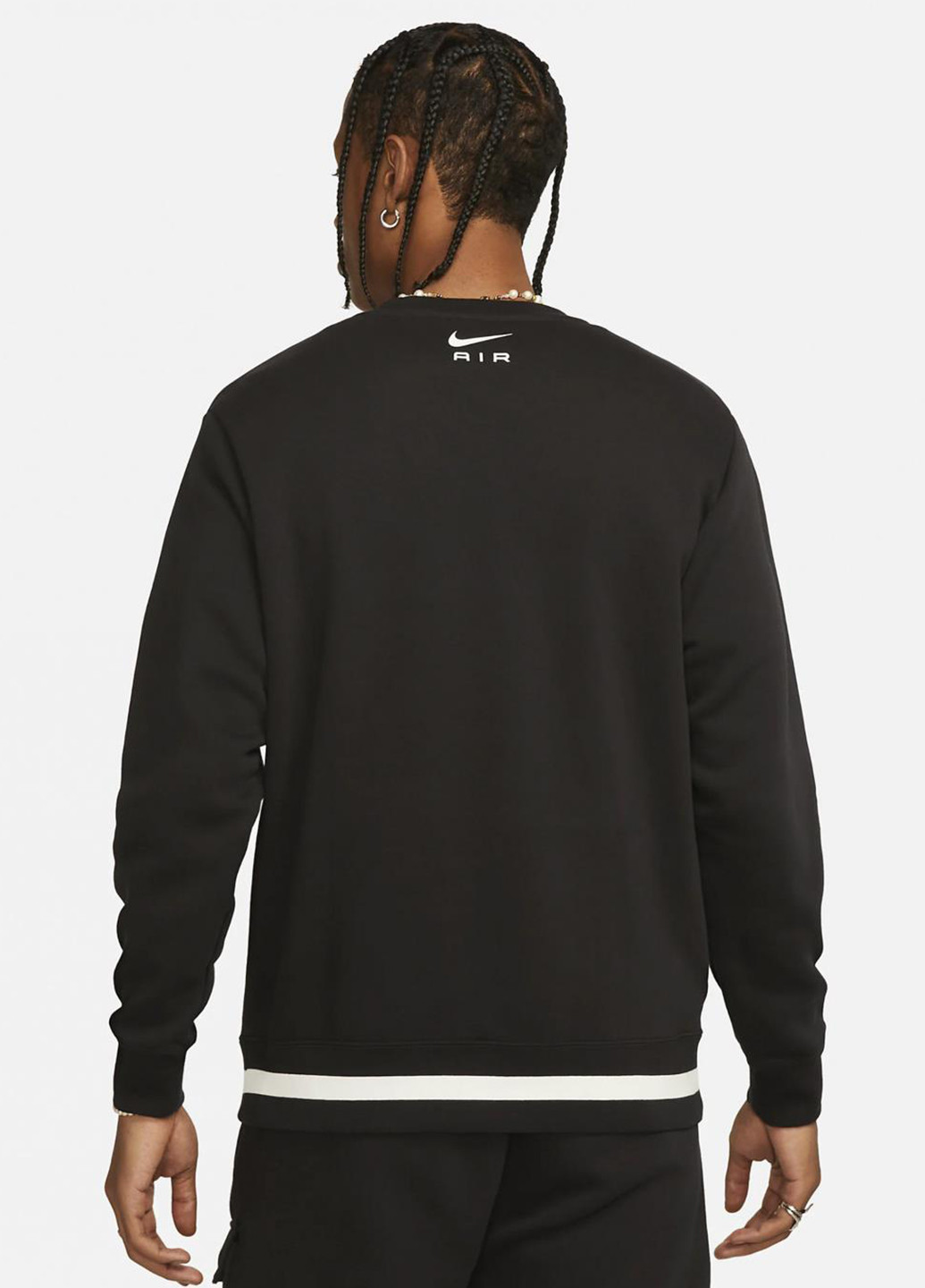 Чорний світшот fn7692-010 Nike логотип без декору (321974843)